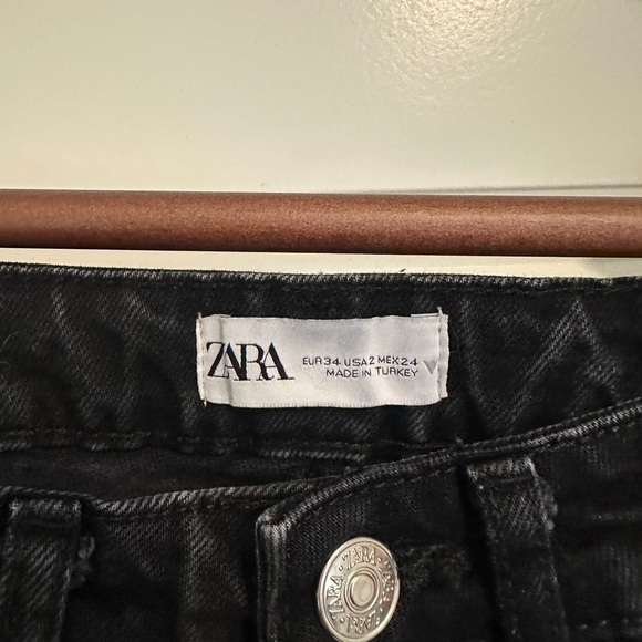 Zara Black High Rise Jeans Slim Fit - Picture 4 of 4